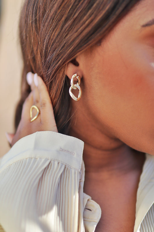 EVA LINK DROP EARRINGS