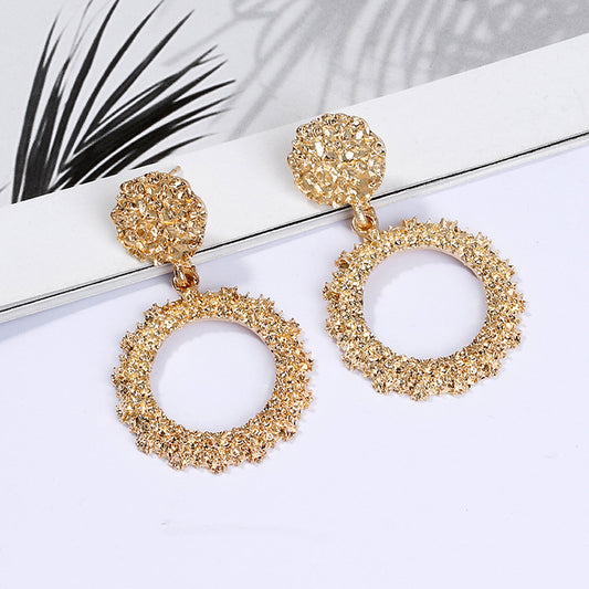 House of Royal Marselle statement gold earrings for women product image