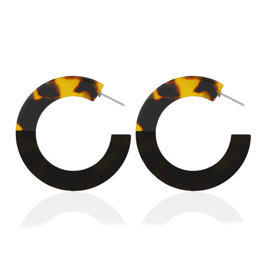 CHELLIE TWO-TONE TORTOISE HOOPS