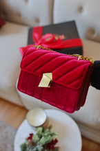 Load image into Gallery viewer, DORONA Handbag - Cherry Red
